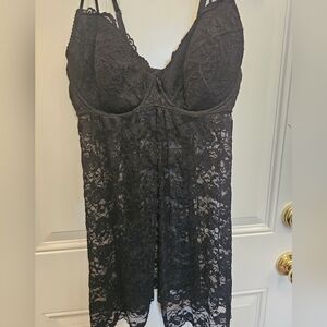 Vintage Rampage lingerie, sleep, bra, lace, black, pushup, cute, 2000s